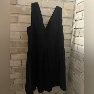 MIRTH | Size S cotton v neck mini dress